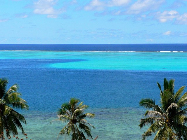 32- Couleurs du lagon de Raiatea 